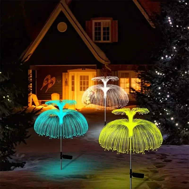 2-Pack: Waterproof Solar Jellyfish Fiber Optic Light by DailySale