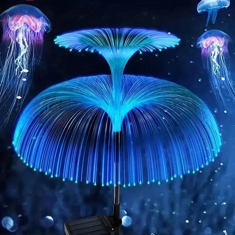 2-Pack: Waterproof Solar Jellyfish Fiber Optic Light by DailySale