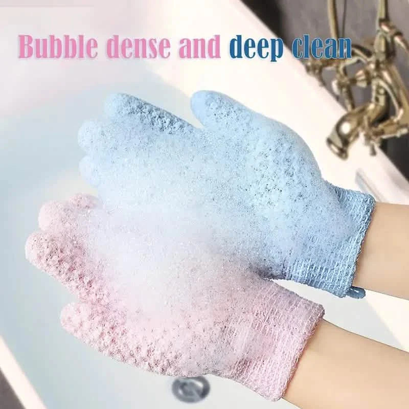 2-Pair: Exfoliating Bath Gloves by DailySale