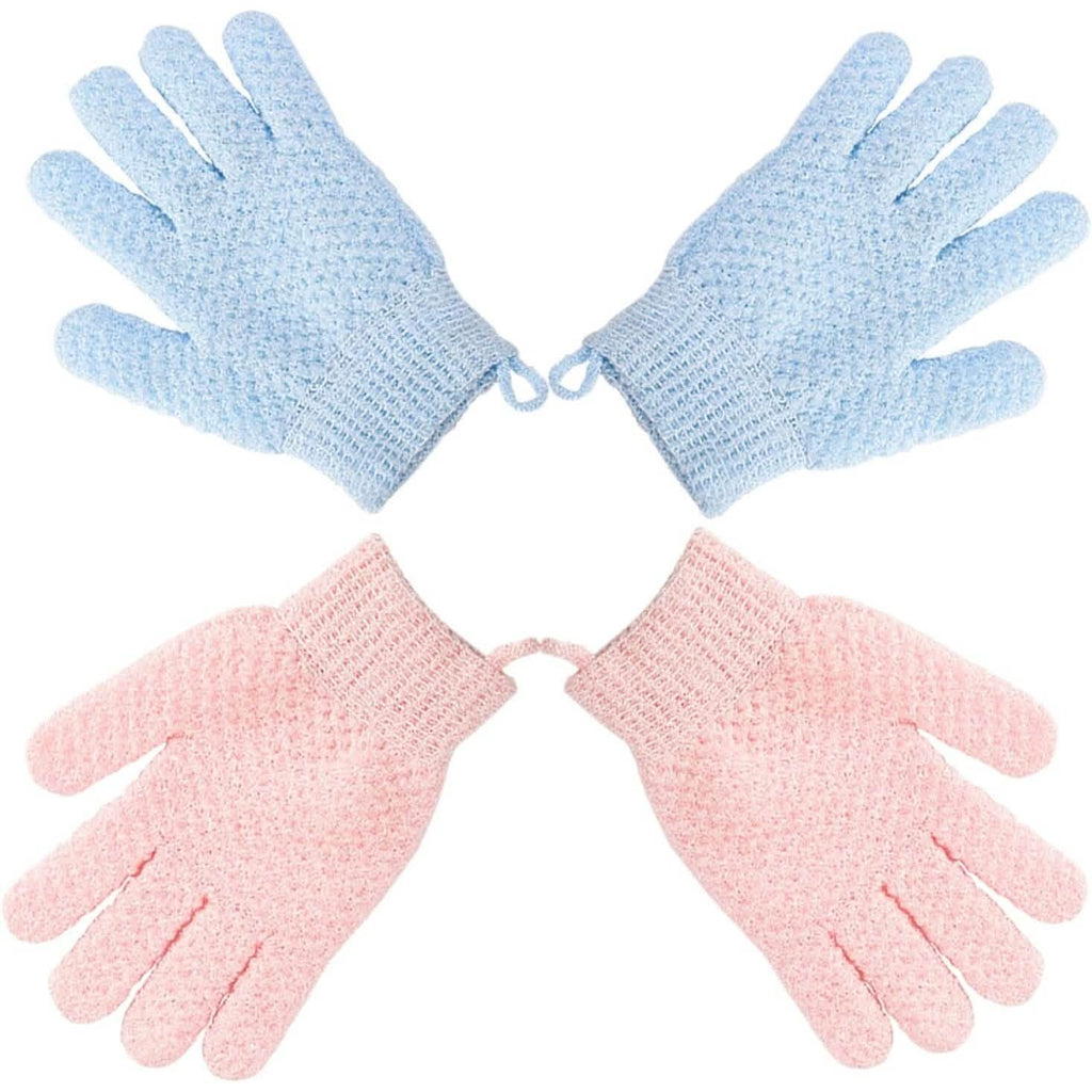 2-Pair: Exfoliating Bath Gloves by DailySale