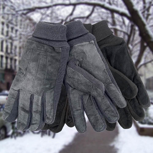 2-Pair: Men's Genuine Winter Gloves with Soft Acrylic Lining by DailySale