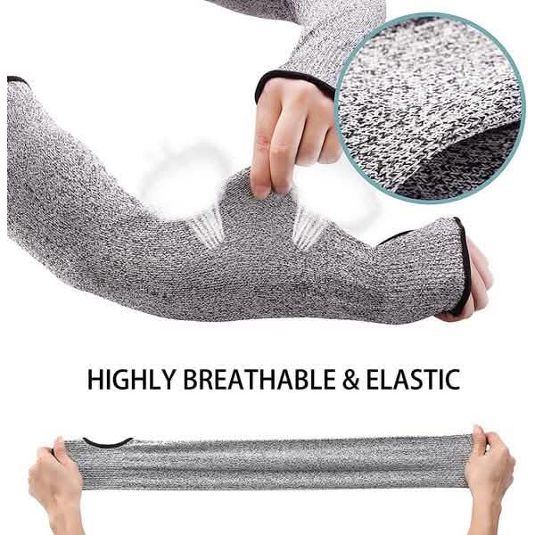 2-Pair: Safety Arm Sleeve Anti Cut Puncture Proof by DailySale