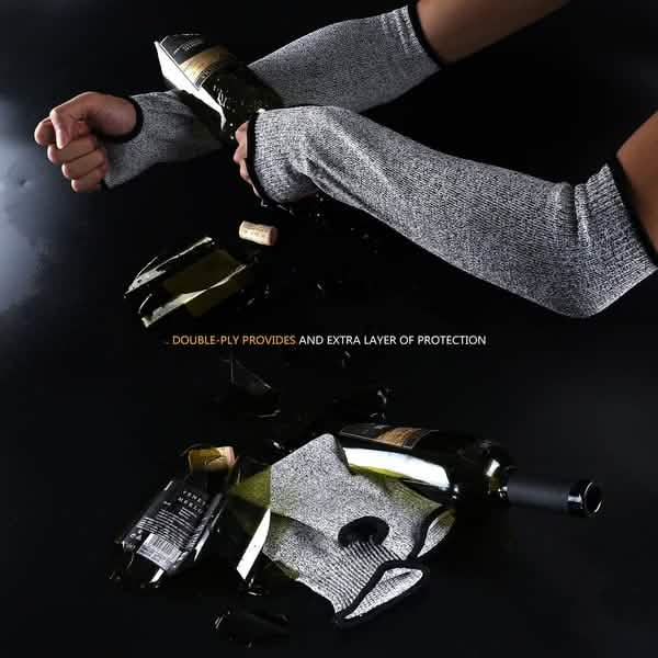 2-Pair: Safety Arm Sleeve Anti Cut Puncture Proof by DailySale