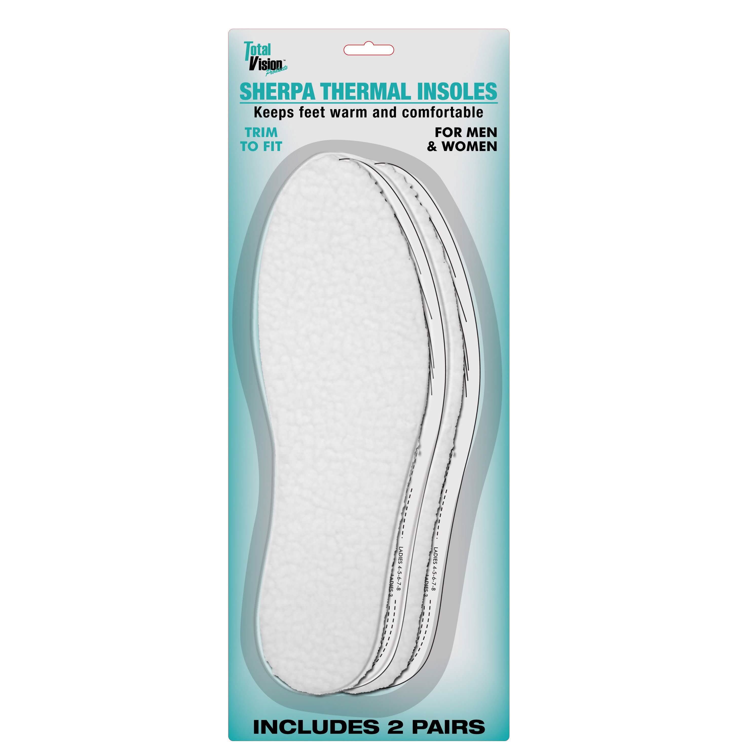 2-Pairs: Unisex Sherpa Thermal Insoles by DailySale
