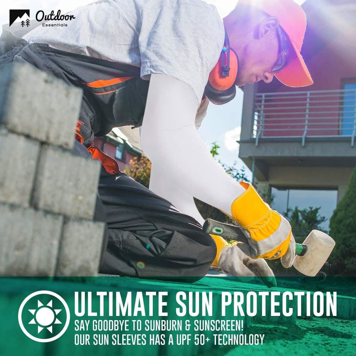 2-Pairs: UV Sun Protection Compression Arm Sleeves by DailySale