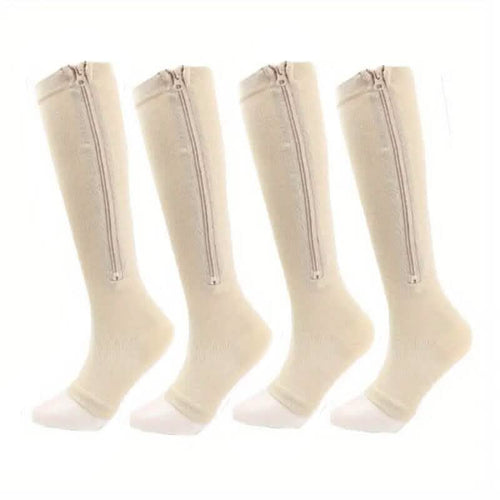 2-Pairs: Women's Open Toe Sports Compression Socks by DailySale