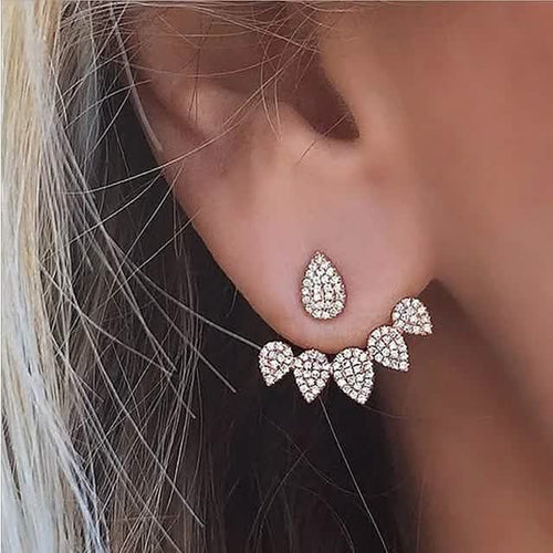 2-Pairs: Women's Small Diamond Cubic Zirconia Earrings by DailySale