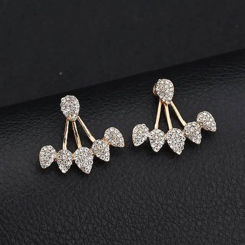 2-Pairs: Women's Small Diamond Cubic Zirconia Earrings by DailySale