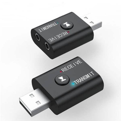 2-Piece: 2-in-1 USB Wireless Bluetooth Adapter 5.0 Transmitter by DailySale