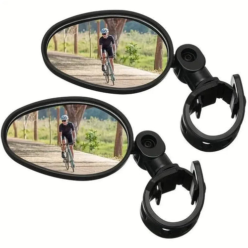2-Piece: 360° Adjustable Rotatable Handlebar Mirror - Wide Angle Bicycle Mirror by DailySale