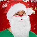 2-Piece: Adult Funny Cosplay Santa Claus Mask Face by DailySale