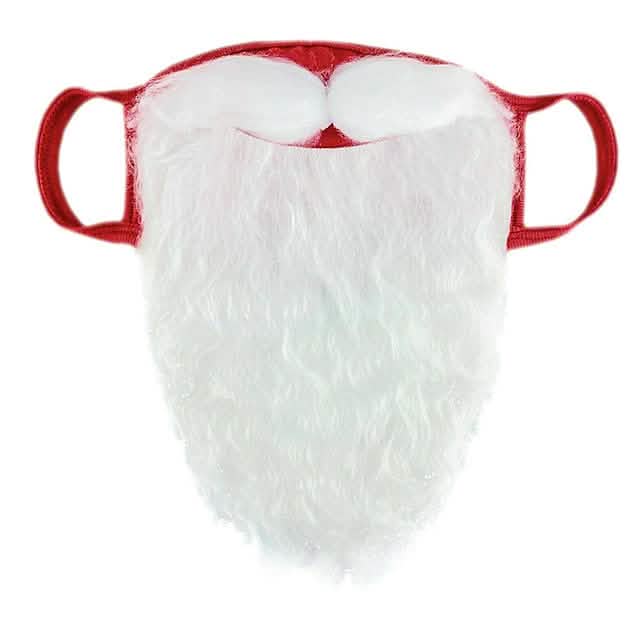 2-Piece: Adult Funny Cosplay Santa Claus Mask Face by DailySale