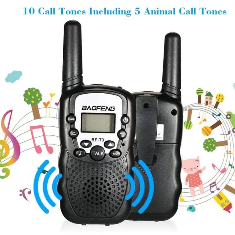 2-Piece: Baofeng BF-T3 Radio Walkie Talkie by DailySale