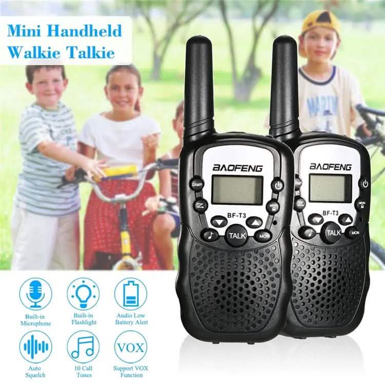 2-Piece: Baofeng BF-T3 Radio Walkie Talkie by DailySale