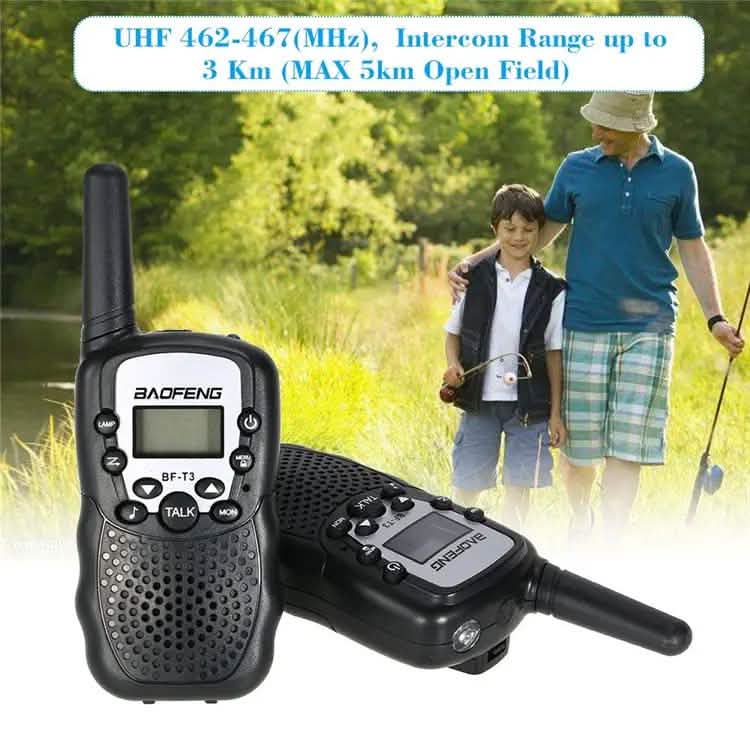 2-Piece: Baofeng BF-T3 Radio Walkie Talkie by DailySale