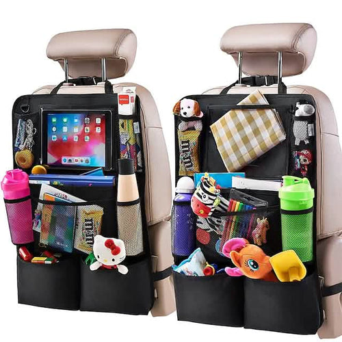 2-Piece: Car Rear Seat Organizer Storage Bag by DailySale