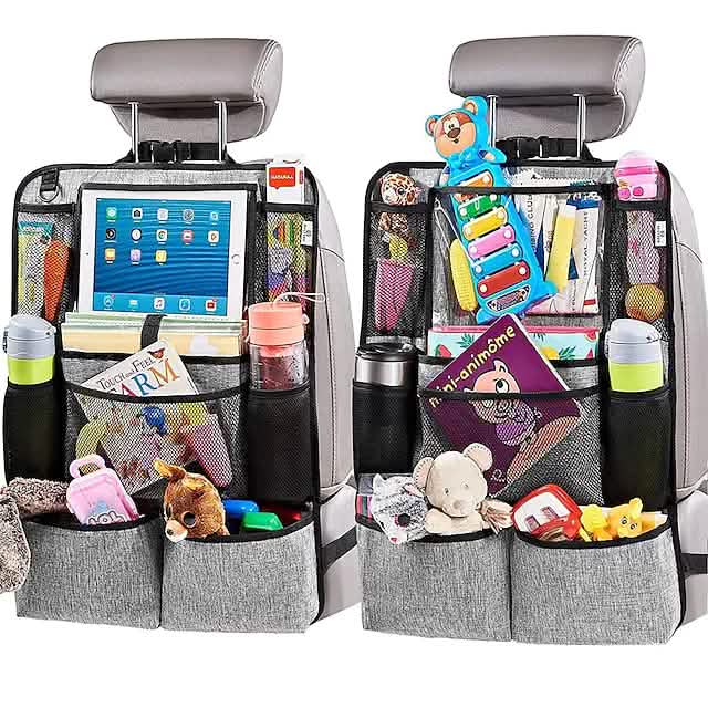 2-Piece: Car Rear Seat Organizer Storage Bag by DailySale