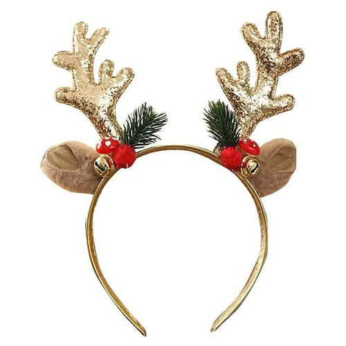 2-Piece: Christmas Deer Horn Bell Head Buckle by DailySale