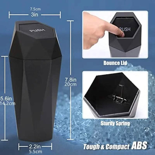 2-Piece: Compact Car Mini Trash Can by DailySale