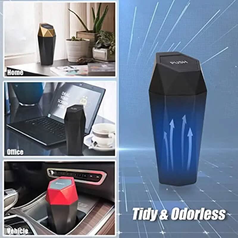 2-Piece: Compact Car Mini Trash Can by DailySale