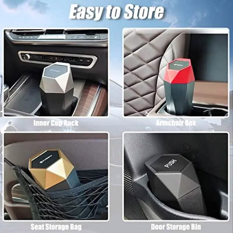 2-Piece: Compact Car Mini Trash Can by DailySale