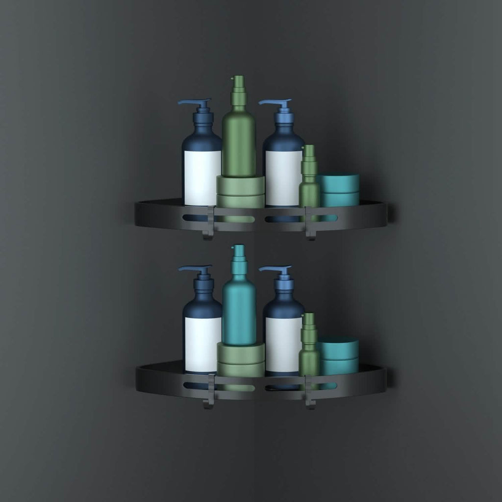 2-Piece: Corner Shower Caddy Shelf by DailySale