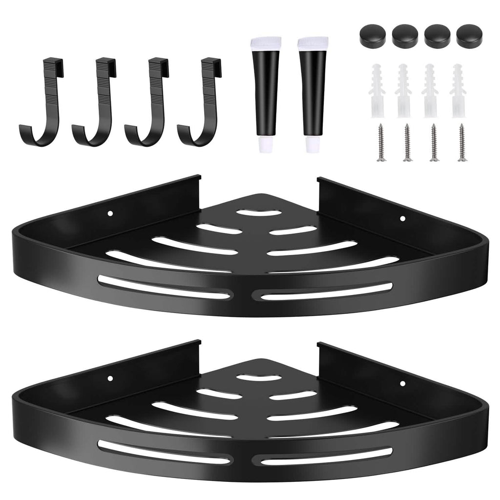 2-Piece: Corner Shower Caddy Shelf by DailySale