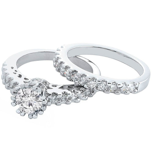 2-Piece: Crown Prong Ring Set by DailySale