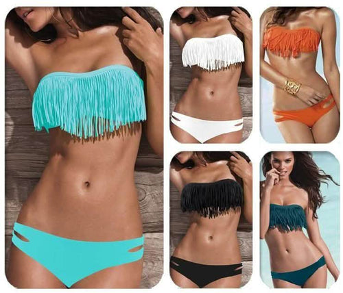 2-Piece: Fashion Fringe Bikini Swimwear by DailySale