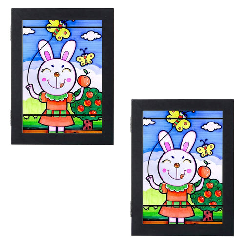 2-Piece: Kids Art Frame Front Opening Wooden Picture Frame by DailySale