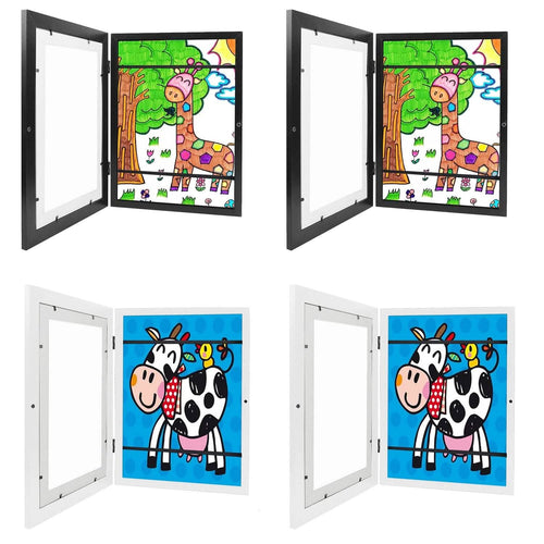 2-Piece: Kids Art Frame Front Opening Wooden Picture Frame by DailySale