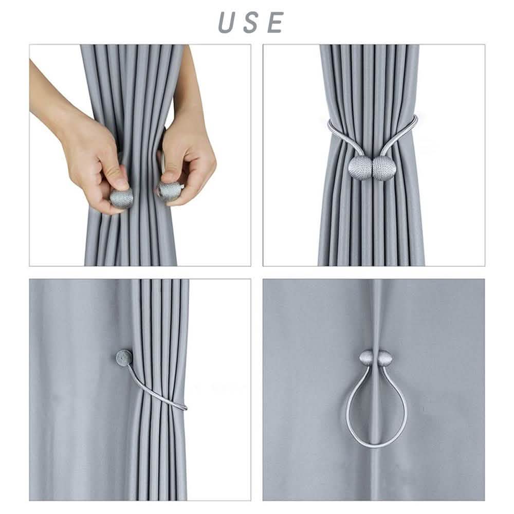 2-Piece: Magnet Curtains Bandages Buckle by DailySale