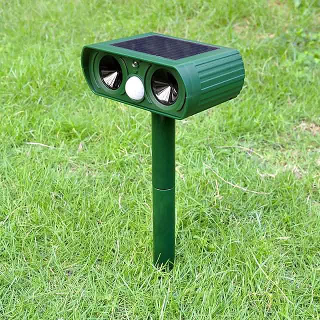 2-Piece: Outdoor Solar Ultrasonic Pest Repeller by DailySale