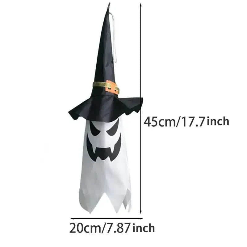 2-Piece Set: Glowing Ghost Witch Hat Halloween Decorations by DailySale