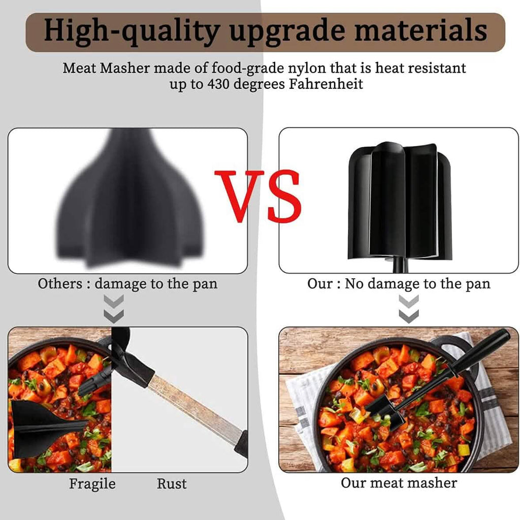 2-Piece Set: Heat-Resistant Nylon Meat Chopper Set by DailySale