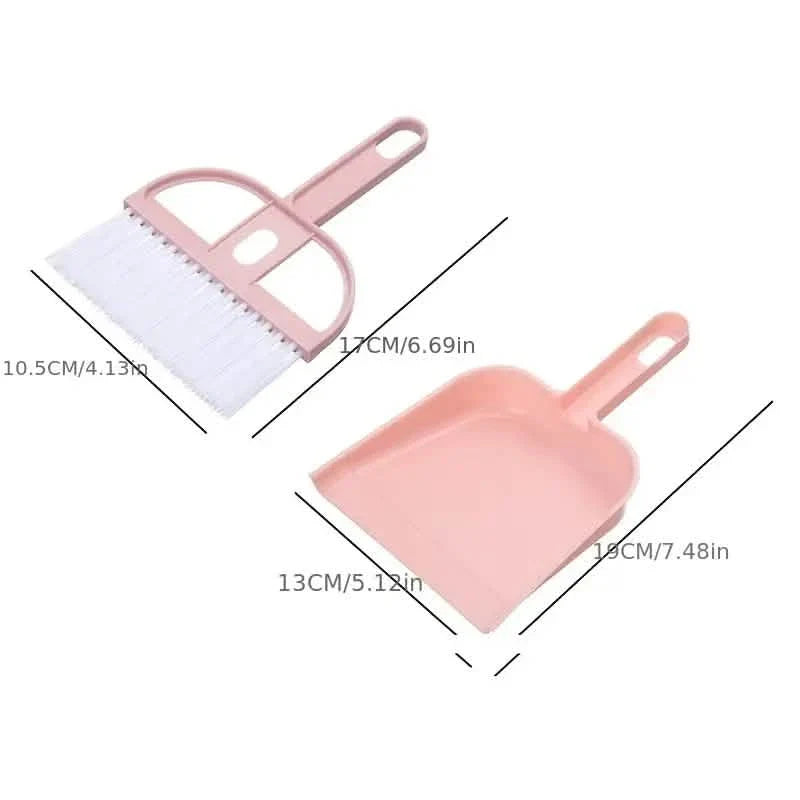 2-Piece Set: Mini Cleaning Dustpan And Brush Set by DailySale