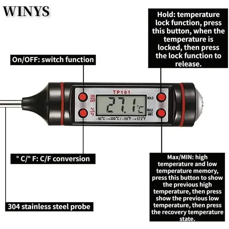 2-Piece Set: Multi-functional Thermometer Pen with High Accuracy and Instant Read by DailySale
