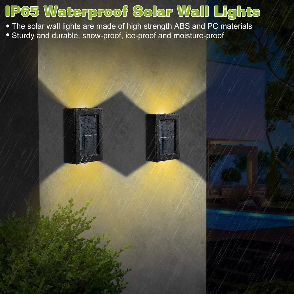 2-Piece: Solar Deck Outdoor Lights by DailySale