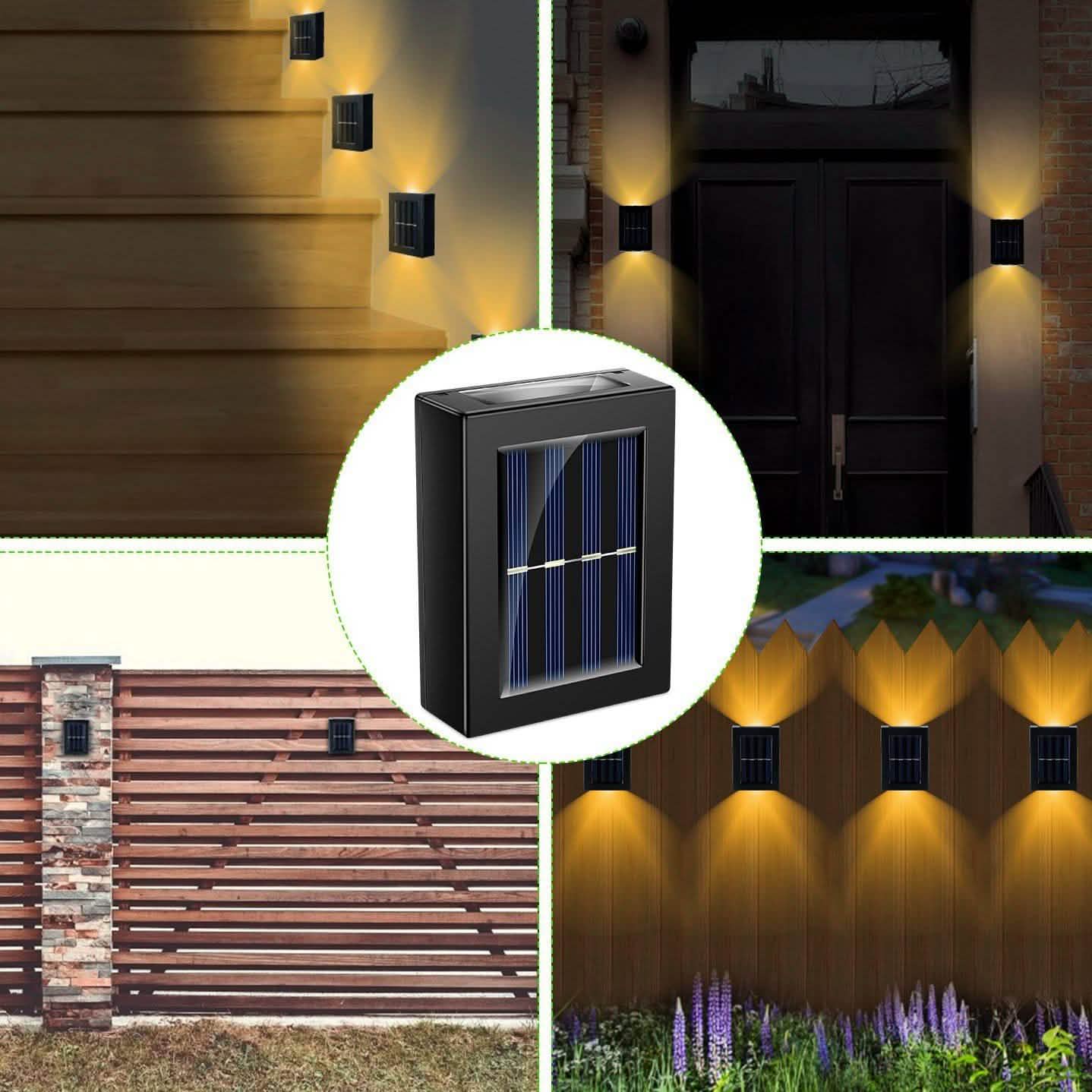 2-Piece: Solar Deck Outdoor Lights by DailySale