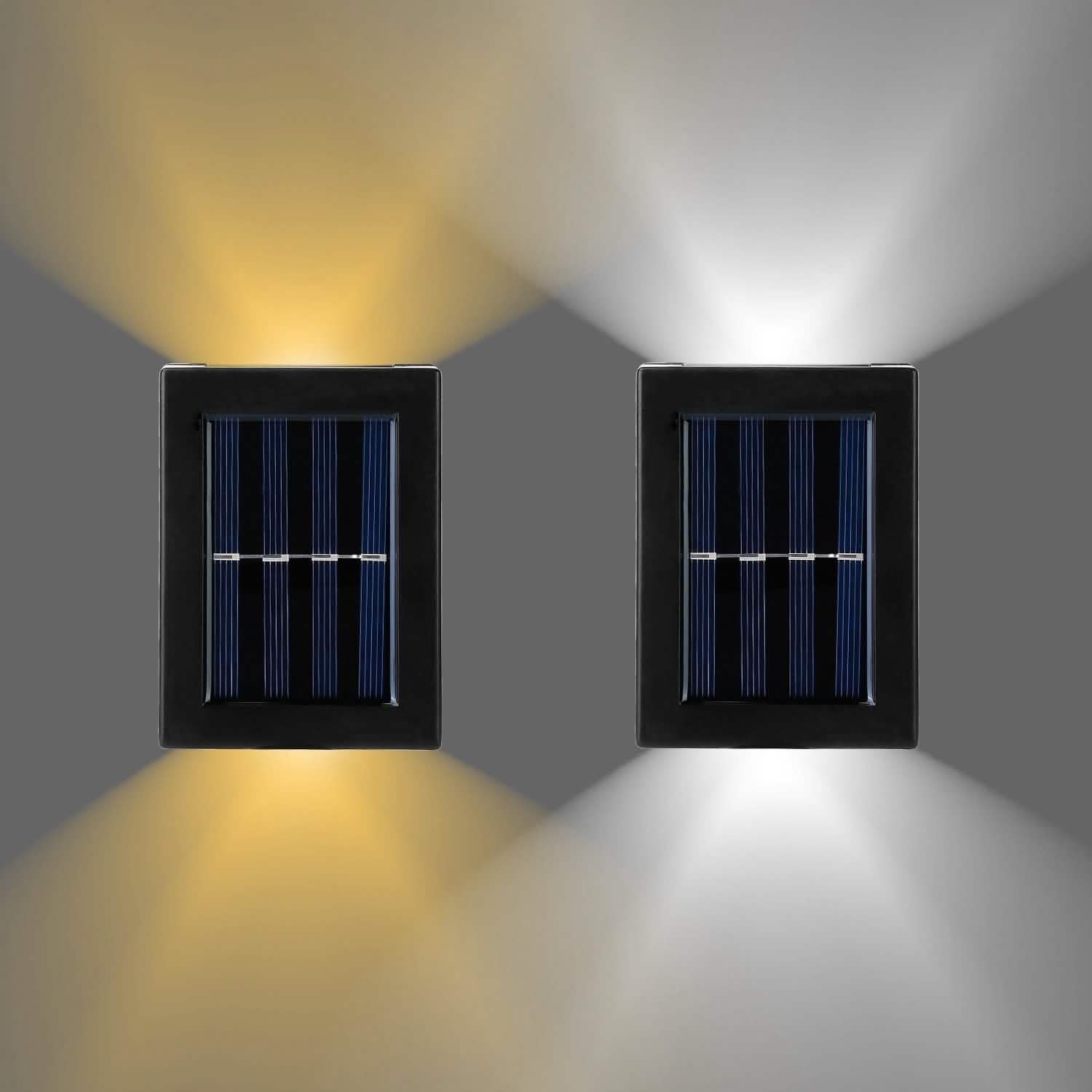 2-Piece: Solar Deck Outdoor Lights by DailySale
