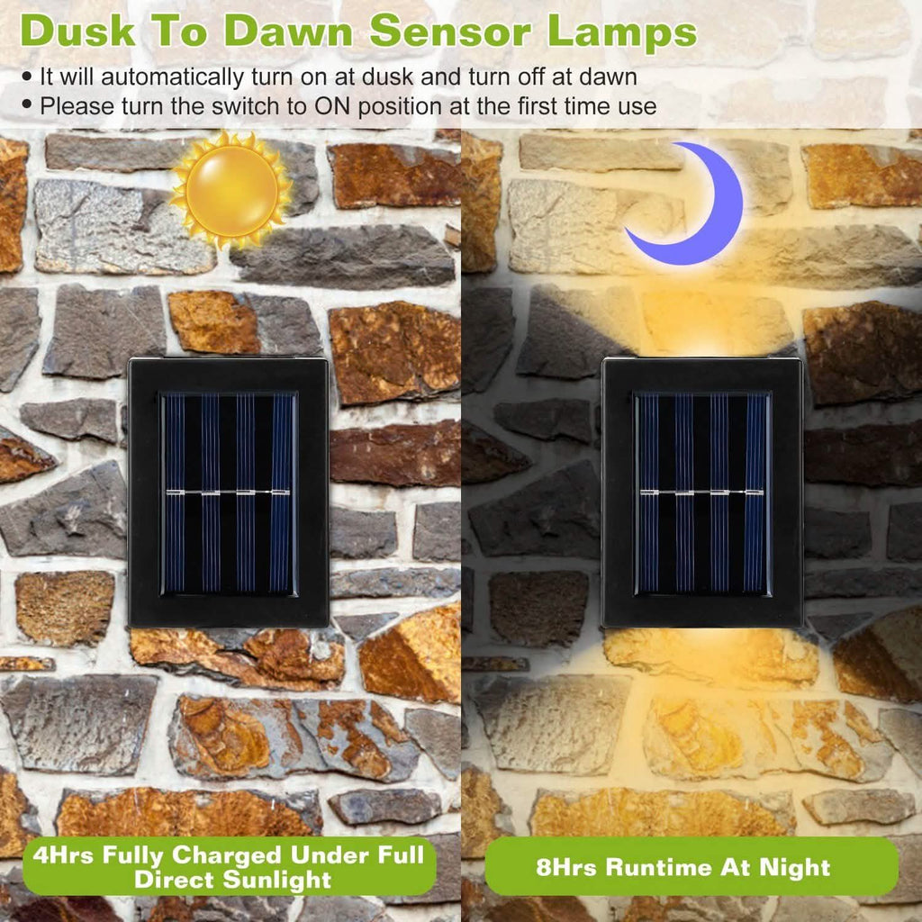 2-Piece: Solar Deck Outdoor Lights by DailySale