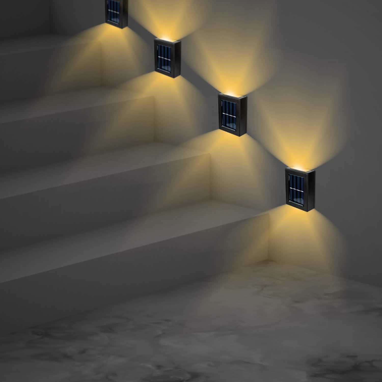 2-Piece: Solar Deck Outdoor Lights by DailySale