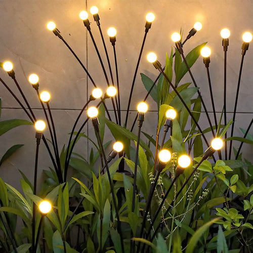 2-Piece: Solar Firefly Lights Swaying Decorative Pathway Lamp by DailySale