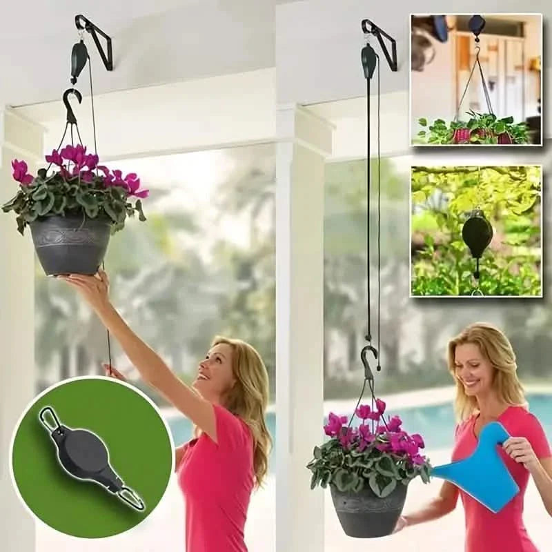 2-Piece: Telescopic Lifting Hooks for Garden Pots by DailySale