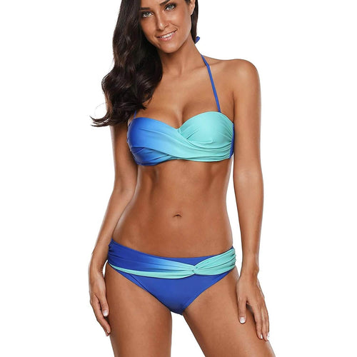 2-Piece: Women's Tie Dye Swimwear Bikini Set by DailySale