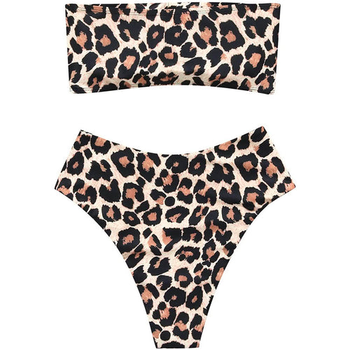 2-Piece: Women's Tube Top Bikini Swimsuit by DailySale