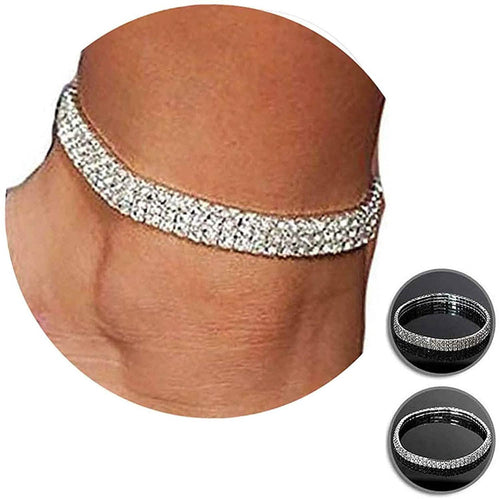 2-Piece: Women's Twinkle Diamond Anklet by DailySale