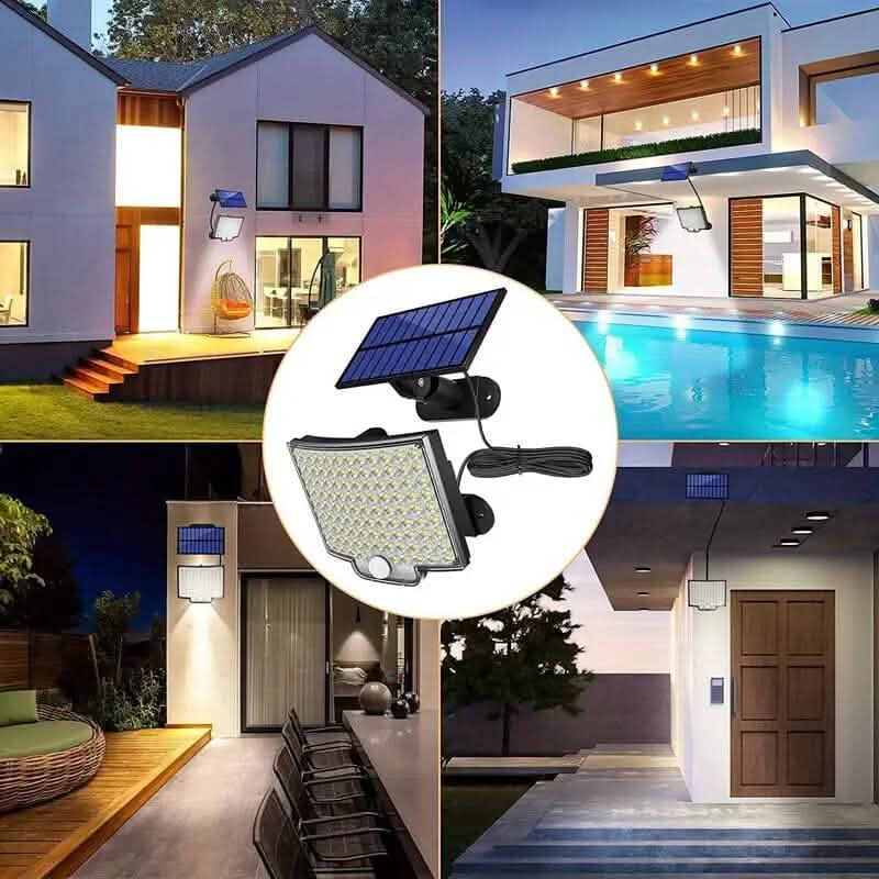 2-Pieces: 106 LED Solar Security Outdooor Lights by DailySale