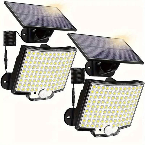 2-Pieces: 106 LED Solar Security Outdooor Lights by DailySale