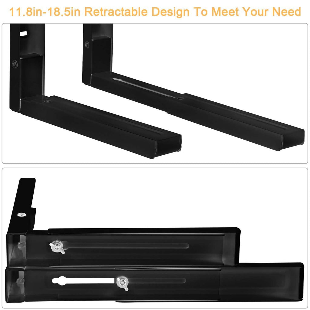 2-Pieces: Adjustable Wall Mount Microwave Brackets by DailySale